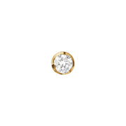 Georg Jensen Signature 18ct Yellow Gold 0.10ct Diamond Stud Earring Single Piece, 20001269