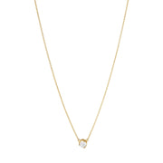 Georg Jensen Signature 18ct Yellow Gold 0.20ct Diamond Solitaire Pendant, 20001259