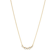 Georg Jensen Signature 18ct Yellow Gold 0.22ct Diamond Necklace, 20001306