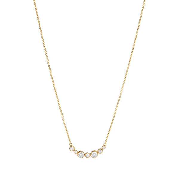 Georg Jensen Signature 18ct Yellow Gold 0.22ct Diamond Necklace, 20001306
