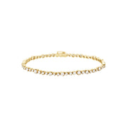 Georg Jensen Signature 18ct Yellow Gold 2.26ct Diamond Tennis Bracelet Small, 20001307000S