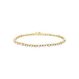 Georg Jensen Signature 18ct Yellow Gold 2.26ct Diamond Tennis Bracelet Small, 20001307000S