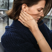 Georg Jensen Signature 18ct Yellow Gold 2.55ct Diamond Tennis Bracelet Medium_2