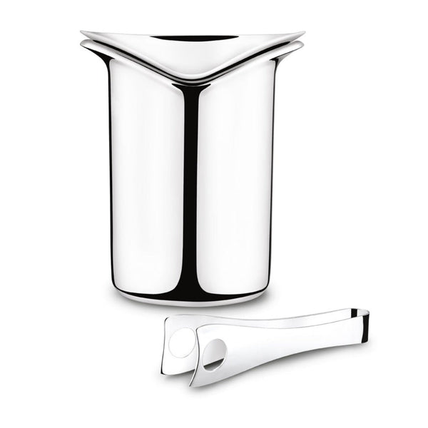 Georg Jensen Sky Stainless Steel Ice Bucket With Tongs, 3586961