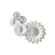 Georg Jensen Stine Goya Daisy Sterling White Enamel Medium Single Ear Cuff, 20001152