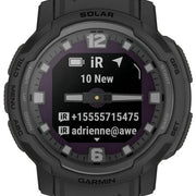 Garmin Instinct Crossover Solar Tactical Edition Black