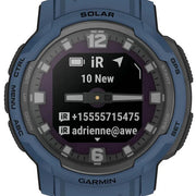 Garmin Watch Instinct Crossover Solar Tidal Blue