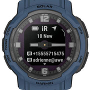 Garmin Instinct Crossover Solar Tidal Blue