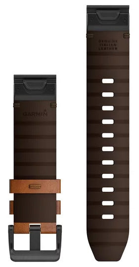 Garmin Strap QuickFit 22 Chestnut Leather