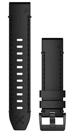 Garmin Watch Bands QuickFit 22 Genuine Horween Black Leather 010-12738-19