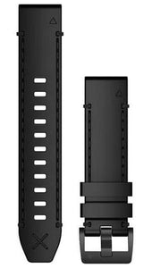 Garmin Watch Bands QuickFit 22 Genuine Horween Black Leather 010-12738-19