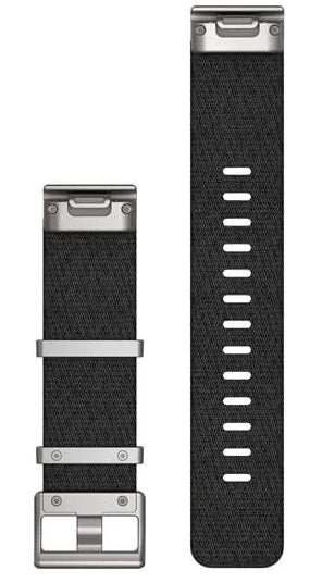 Garmin Strap QuickFit 22 Jacquard Weave Black Nylon
