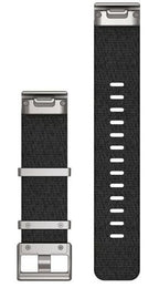 Garmin Strap QuickFit 22 Jacquard Weave Black Nylon