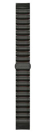 Garmin Watch Bands QuickFit 22 Hybrid Titanium Silicone Bracelet Carbon Gray DLC 010-12738-00