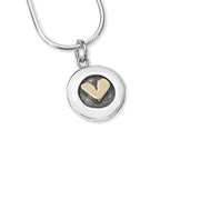 Linda Macdonald Petite Sterling Silver 9ct Yellow Gold Necklace, EPET6.