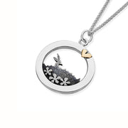 Linda Macdonald Meadow Sterling Silver 9ct Gold Necklace EMEDHS.