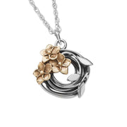 Linda Macdonald Entwined Sterling Silver 9ct Gold Necklace EFORG.