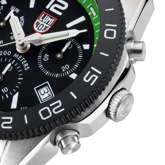 Luminox Sea Pacific Diver Chronograph 3140 Black Green Watch
