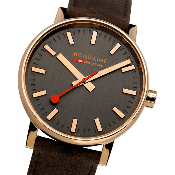 Mondaine Evo2 Rose Gold Watch