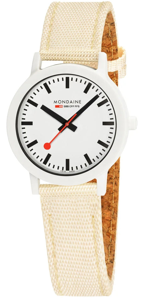 Mondaine Essence White Watch