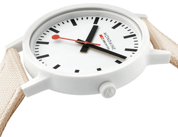 Mondaine Essence White Watch