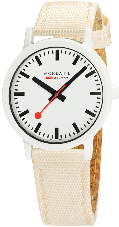 Mondaine Essence White Unisex Watch