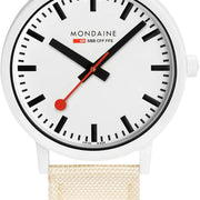 Mondaine Watch Essence White Unisex MS1.41111.LT