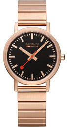 Mondaine Classic Rose Gold Watch