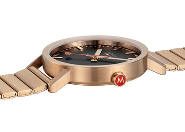 Mondaine Classic Rose Gold Watch