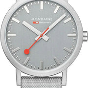Mondaine Watch Classic Good Grey