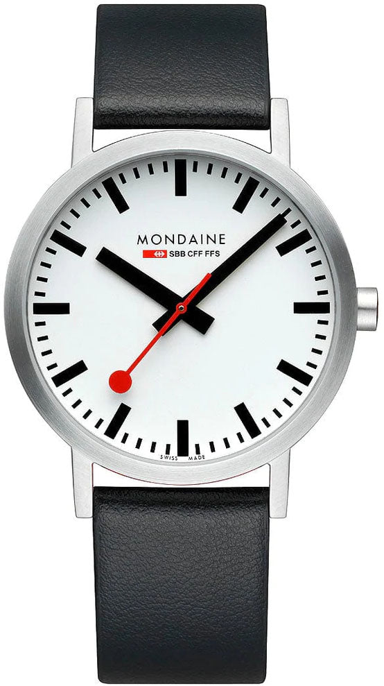 Mondaine Classic White Watch