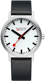 Mondaine Classic White Watch