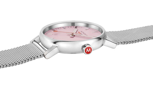 Mondaine Evo2 Sunrise 35mm Pink Watch