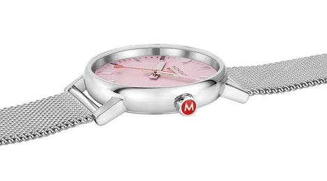 Mondaine Evo2 Sunrise 35mm Pink Watch