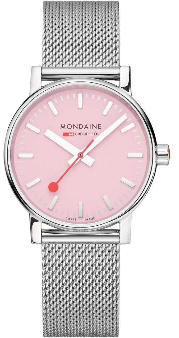 Mondaine Evo2 Sunrise 35mm Pink Watch