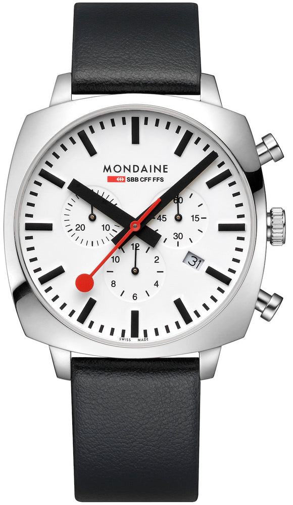 Mondaine Official Swiss Railways Cushion Set Watch