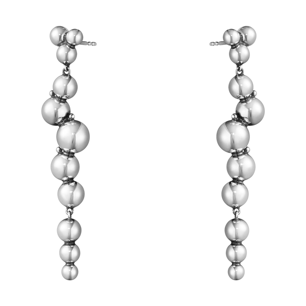 Georg Jensen Moonlight Grapes Sterling Silver Drop Earrings, 10019040.