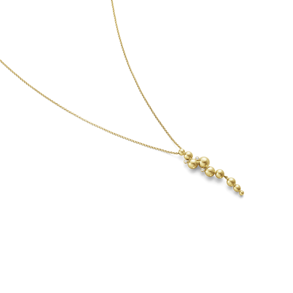 Georg Jensen Moonlight Grapes 18ct Yellow Gold Diamond Pendant