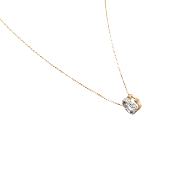 Georg Jensen Fusion 18ct Gold Diamond Pave Necklace
