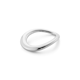 Georg Jensen Offspring D Sterling Silver Slim Ring D