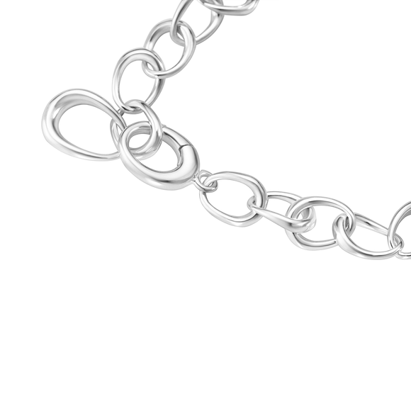 Georg Jensen Offspring Sterling Silver Link Bracelet