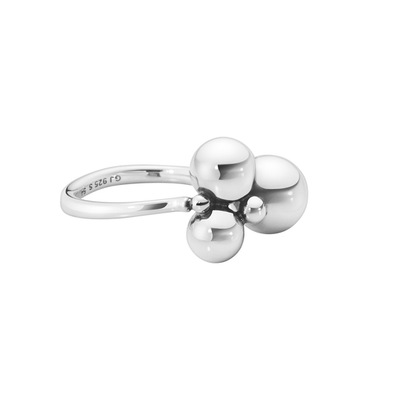 Georg Jensen Moonlight Grapes Sterling Silver Small Ring