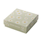 Georg Jensen Stine Goya Daisy Sterling Silver Green and White Enamel Necklace