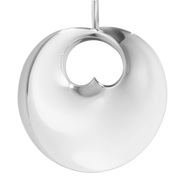 Georg Jensen Large Hidden Heart Sterling Silver Necklace