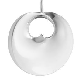 Georg Jensen Large Hidden Heart Sterling Silver Necklace