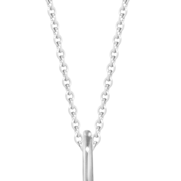 Georg Jensen Large Hidden Heart Sterling Silver Necklace