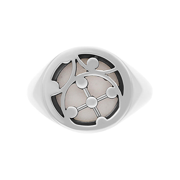 Sterling Silver Carrara Gate Ring