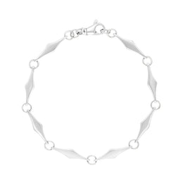 Sterling Silver Rhombus Handmade Bracelet C031BR