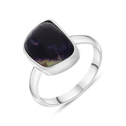 Sterling Silver Blue John Abstract Ring, RUNQ0001675