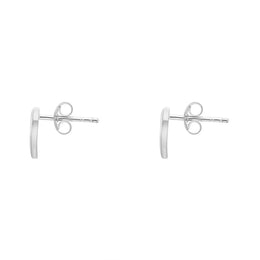 Sterling Silver Heart Stud Earrings D